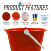 10L Red Bucket